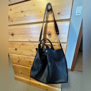 Genuine leather purse with matching inner pouch